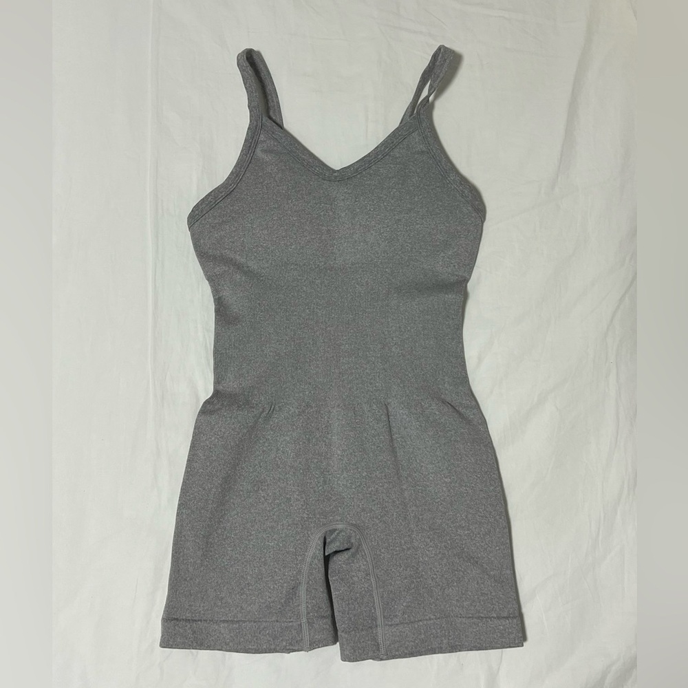 Grey athletic romper